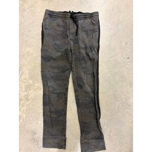 James Perse Yosemite 2 Camo Print Jogger‎ Pants Black Side Stripe